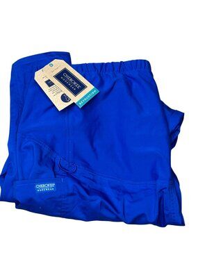 Cherokee Workwear Maternity Scrub Pants 2XL Elastic Stretch Panel Royal Blue